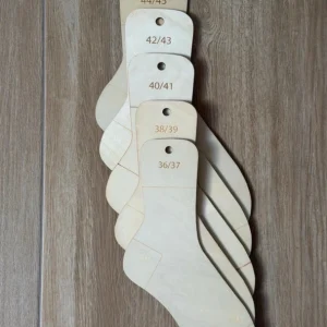Set di 5 blocca-calze in legno